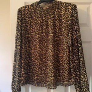 JCrew Cheetah Print Blouse